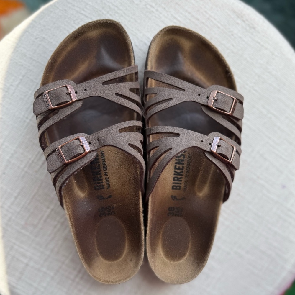 BIRKENSTOCK GRANADA SOFT FOOTBED Womens 7.5 Boho Summer Sandal *LIKE NEW*